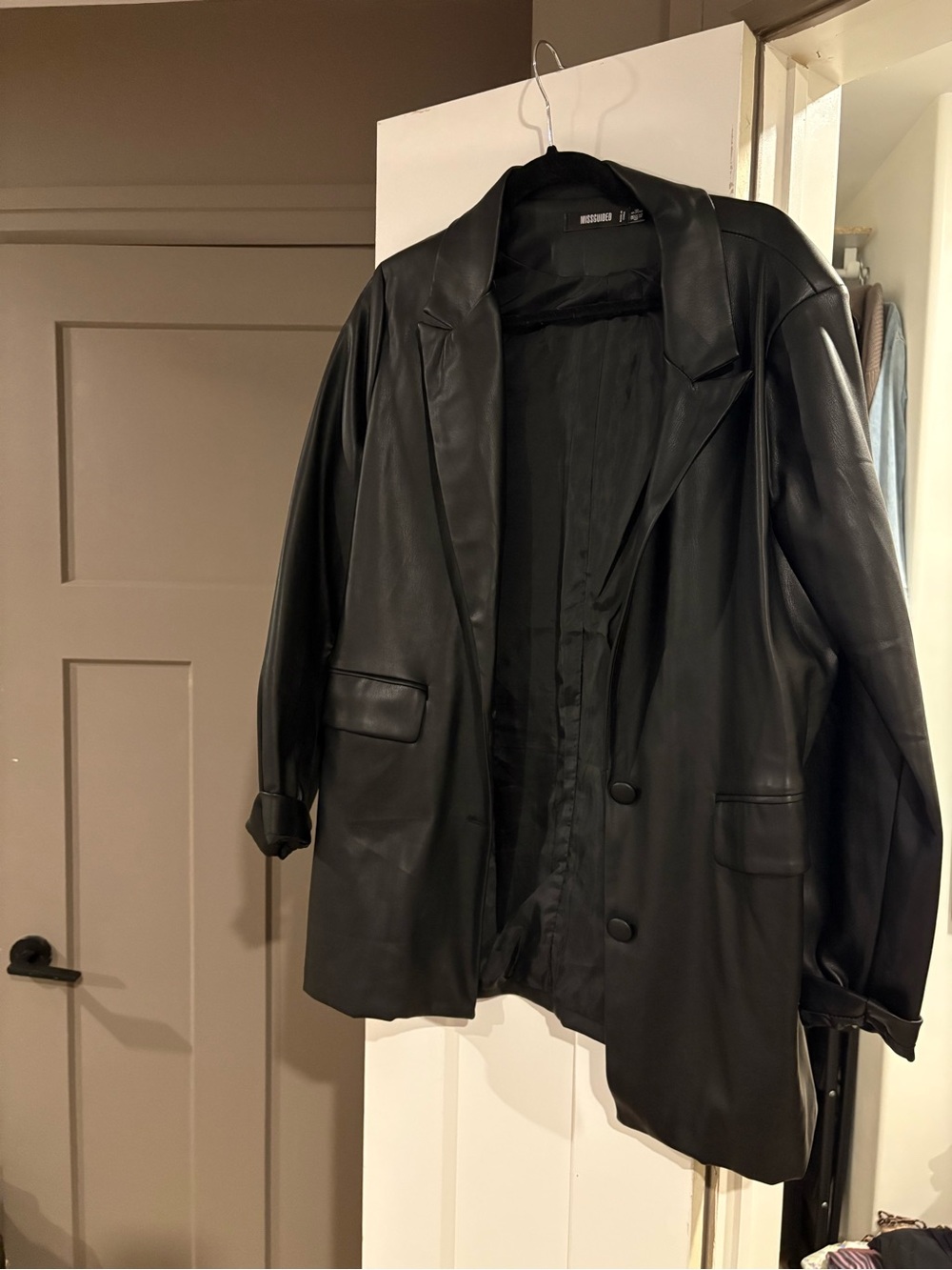 Missguided leather jacket NWOT